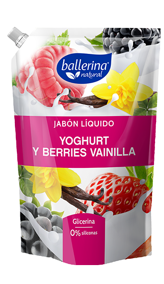 Jabón Yoghurt y Berries Vainilla
